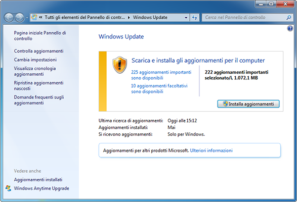 Windows 7 - Aggiornamenti post SP1 (aggiornato a maggio 2016)