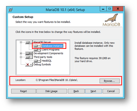 Mariadb default root password