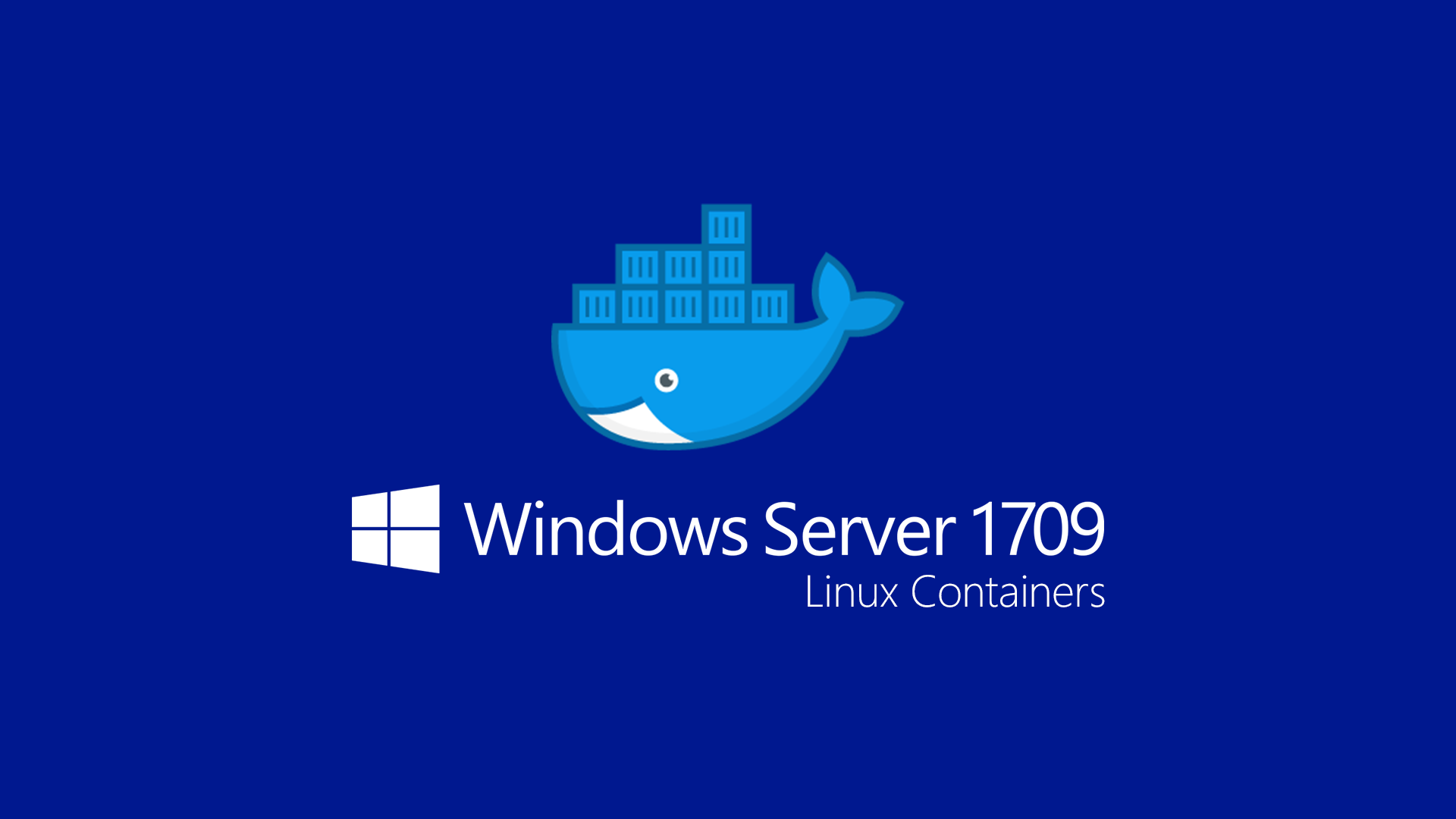 Linux containers. Контейнерный сервер. • Windows Containers and Hyper-v Containers logo.