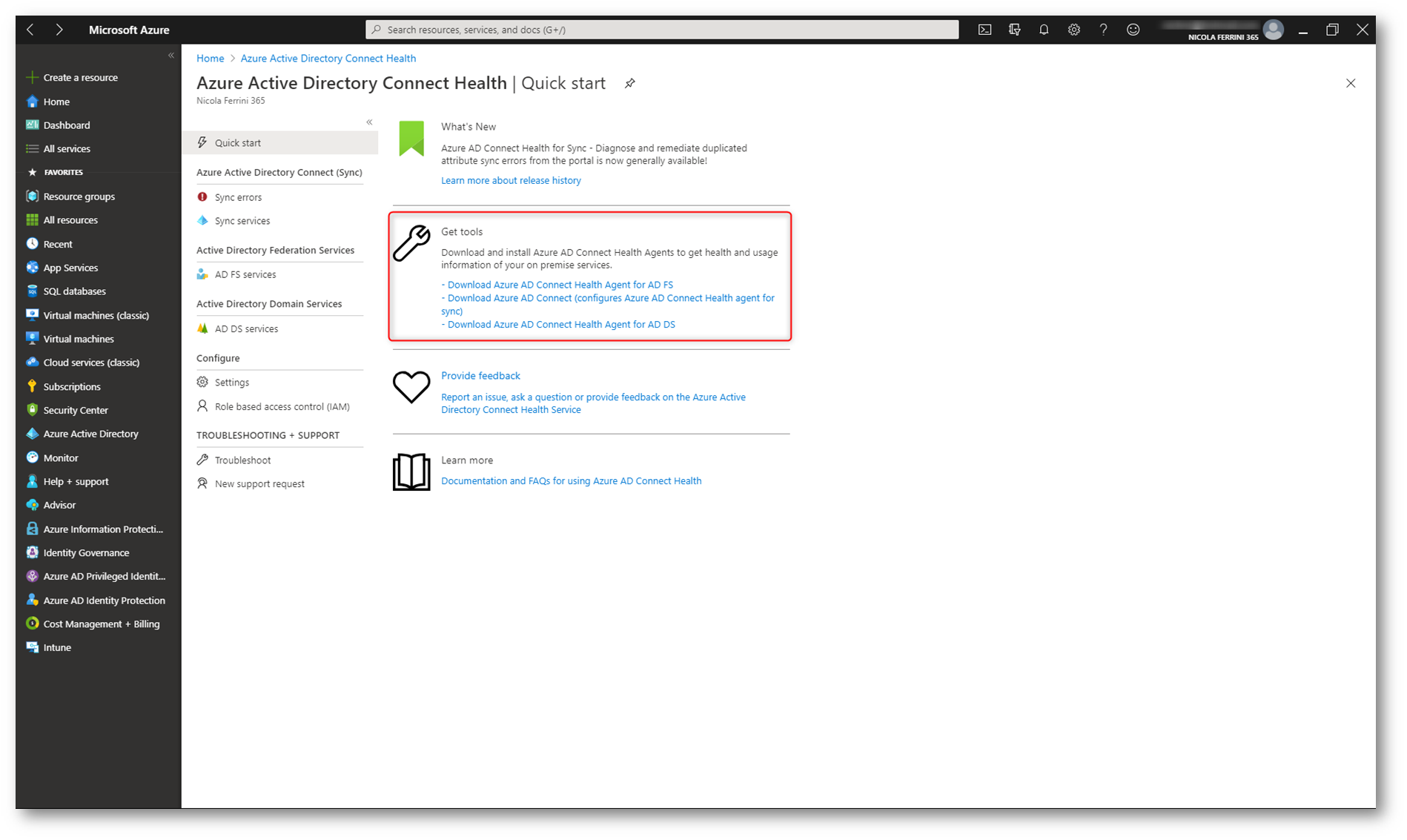 azure ad connect server 2012 r2 download