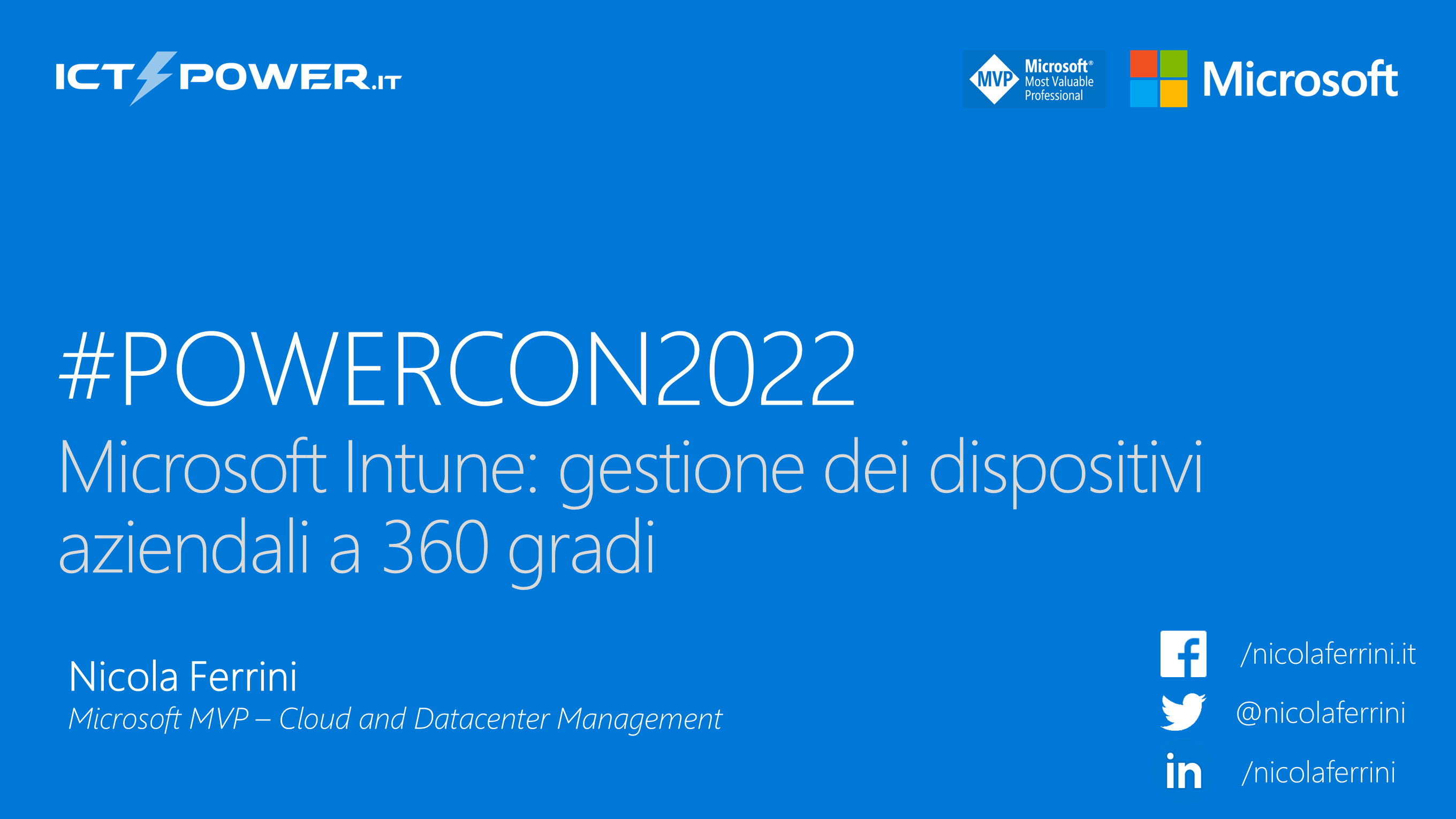 Nicola Ferrini – Microsoft Intune – Gestione dei dispositivi aziendali a 360 gradi