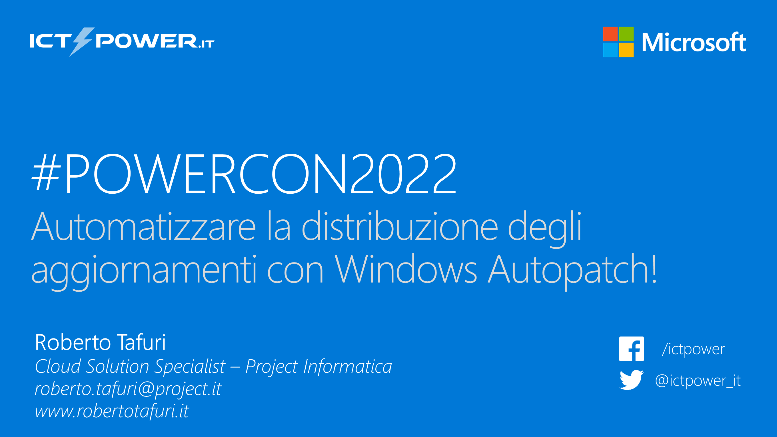 Roberto Tafuri – Windows Autopatch