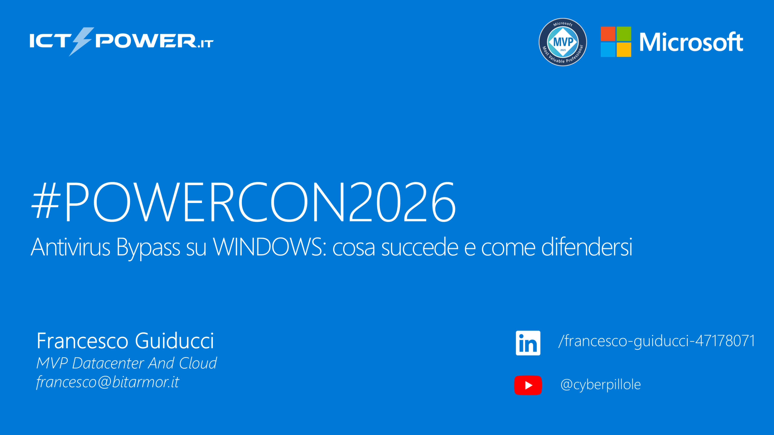 Antivirus Bypass su Windows: cosa succede e come difendersi – Francesco Guiducci