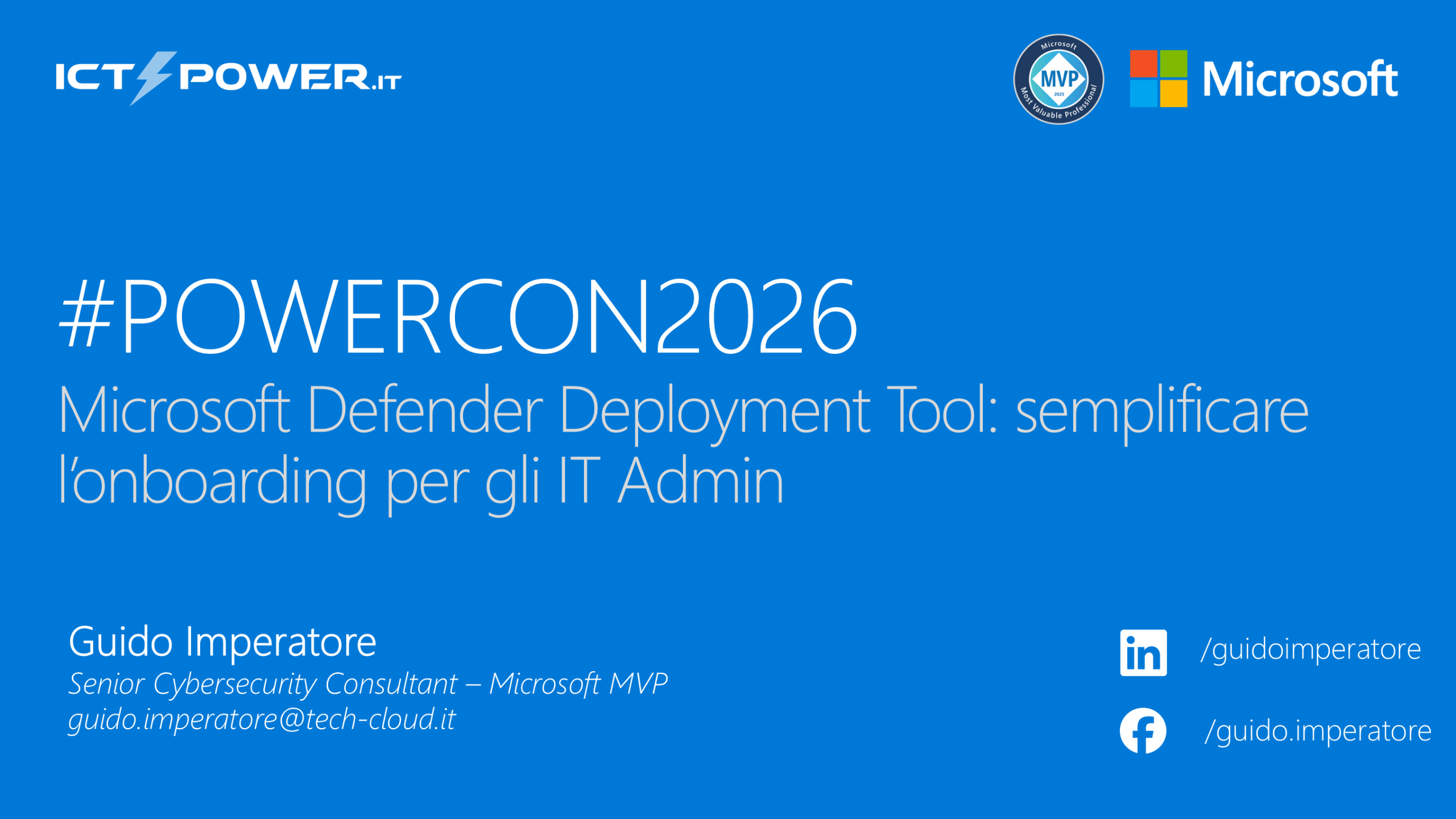 Microsoft Defender Deployment Tool: semplificare l’onboarding per gli IT Admin – Guido Imperatore