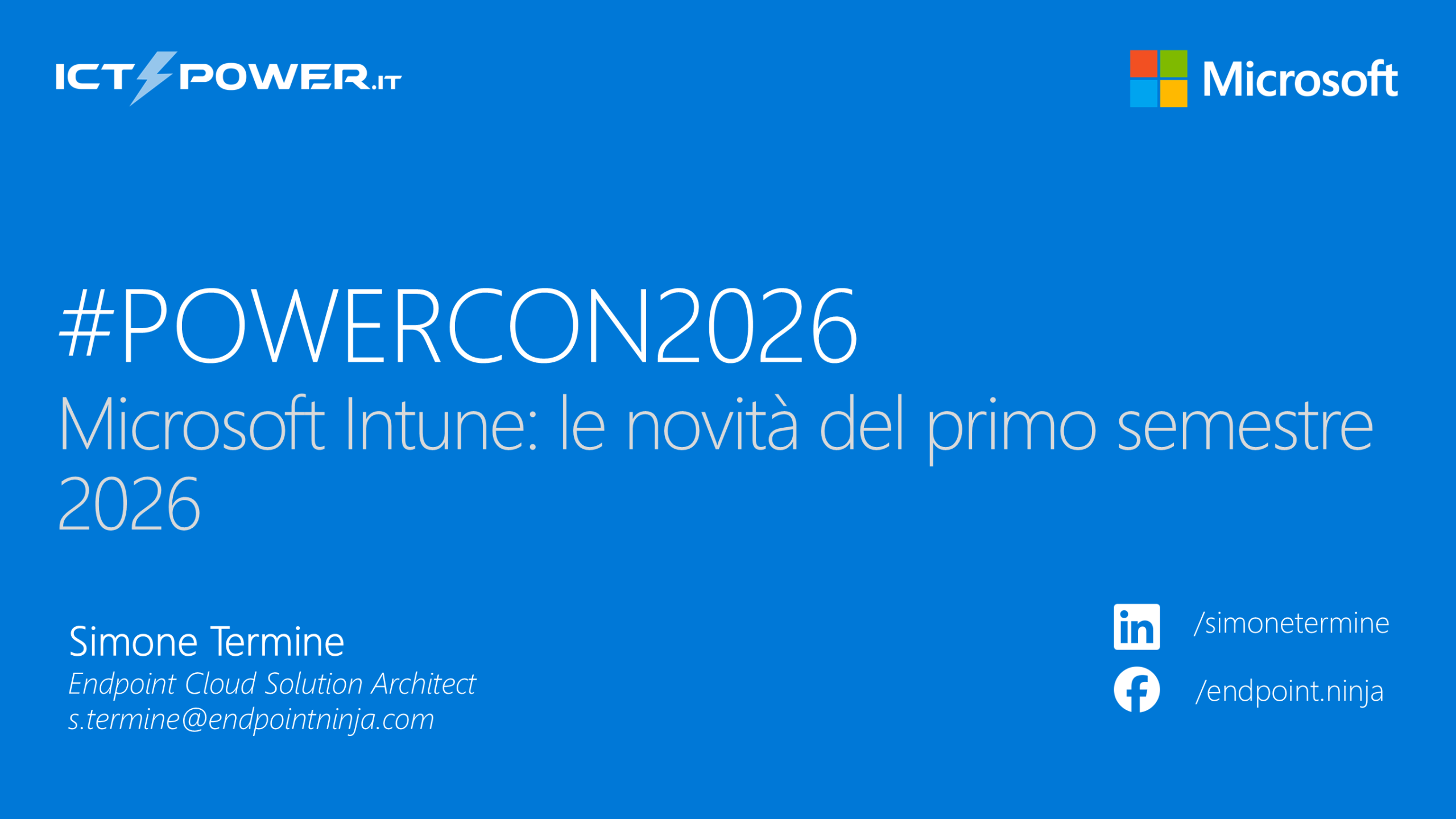 Microsoft Intune: le novità del primo semestre 2026 | Simone Termine – Modern Workplace & Endpoint Cloud Solution Architect